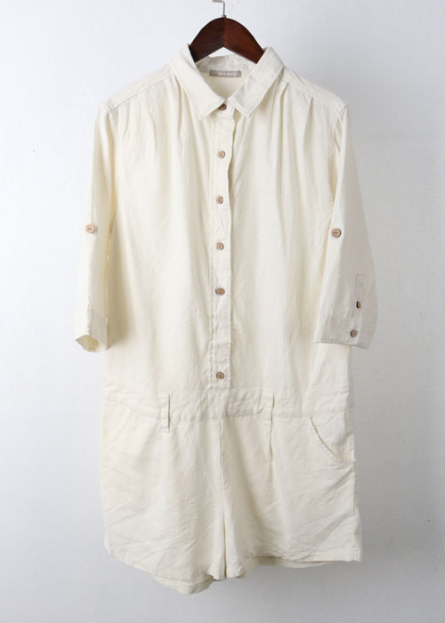 La comfy cotton+linen jump-suit