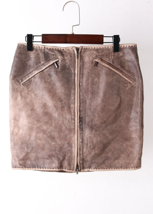 SPORTMAX by Max Mara leather skirt