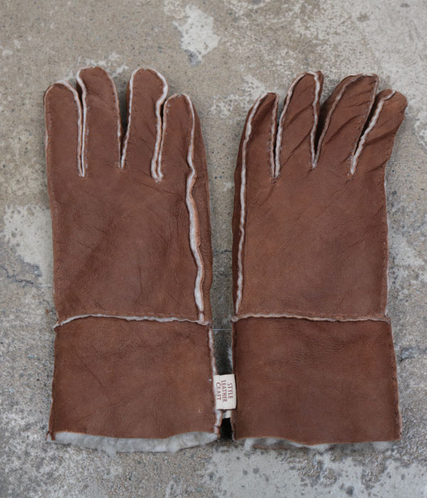 style leather craft mouton glove