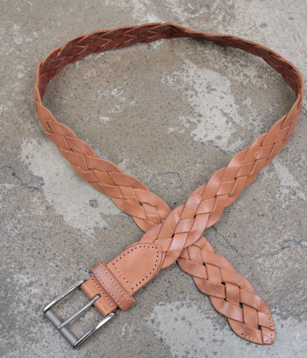 adam et rope weaving leather belt