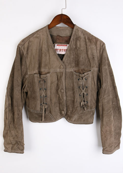 HOMONO PARIS vtg leather jacket
