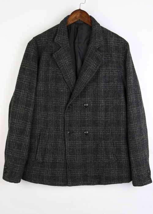 TAKEO KIKUCHI tweed wool padding jacket