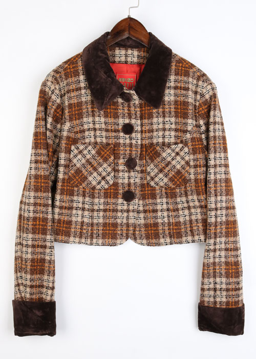 90&#039;s KENZO tweed wool jacket