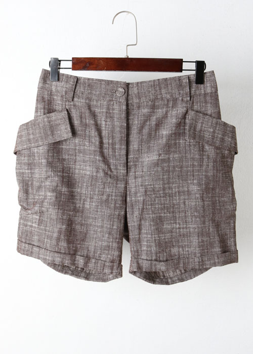 antiqua linen blend shorts