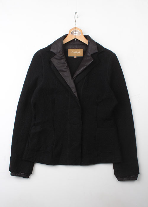 Conbipel layerd wool jacket