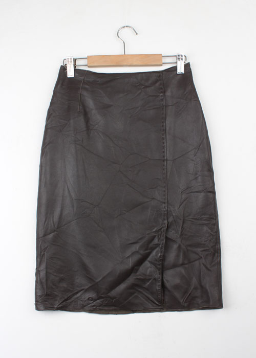 BRIGITTE sheep skin leather skirt