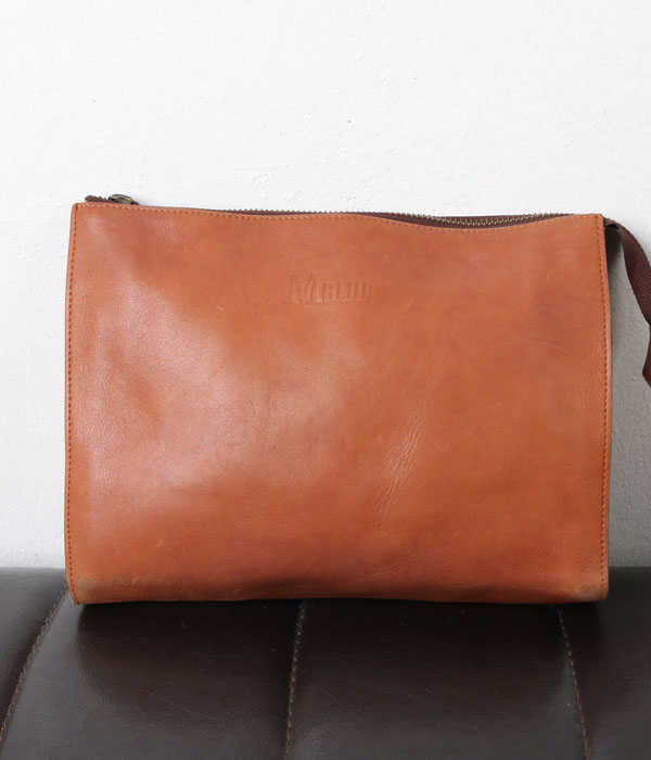 leather clutch bag