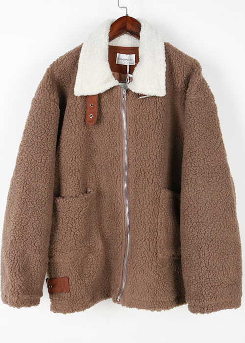 over size fleece jacket