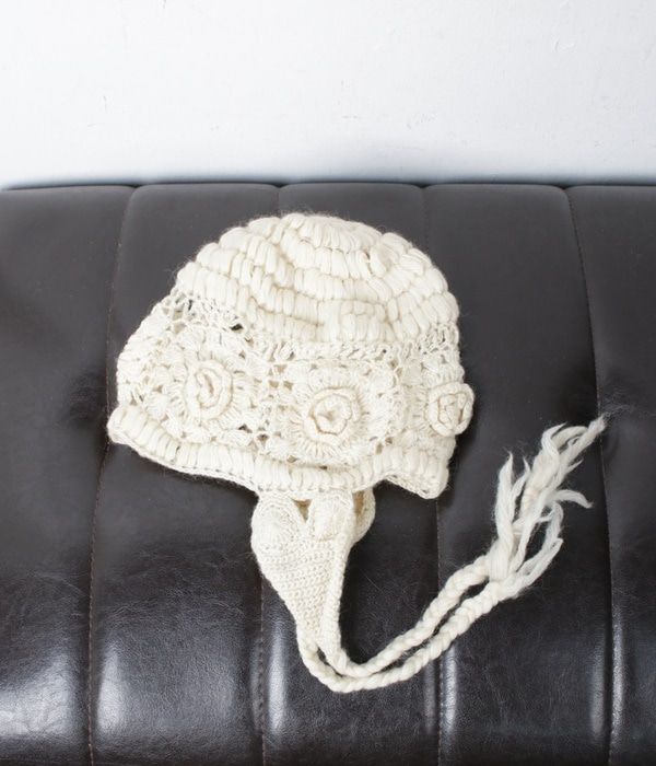 lace knit trapper