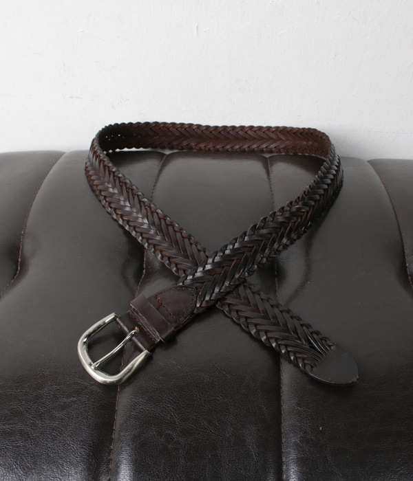 weaving leather belt