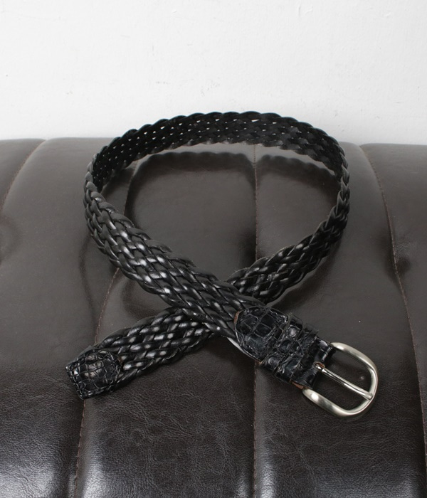 italy alligator leather belt
