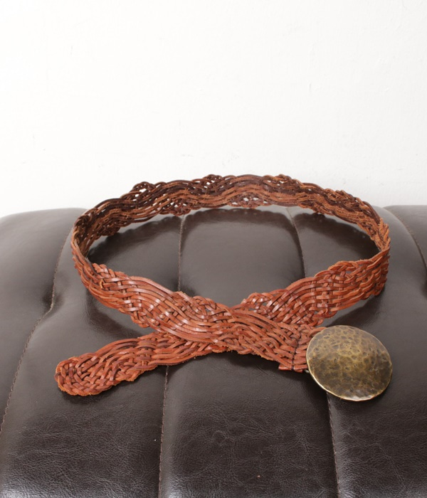 weaving leather belt
