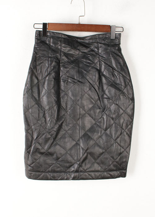 VICKY leather skirt