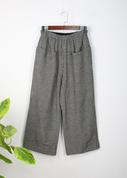 qua-drille-rangle wool wide pants