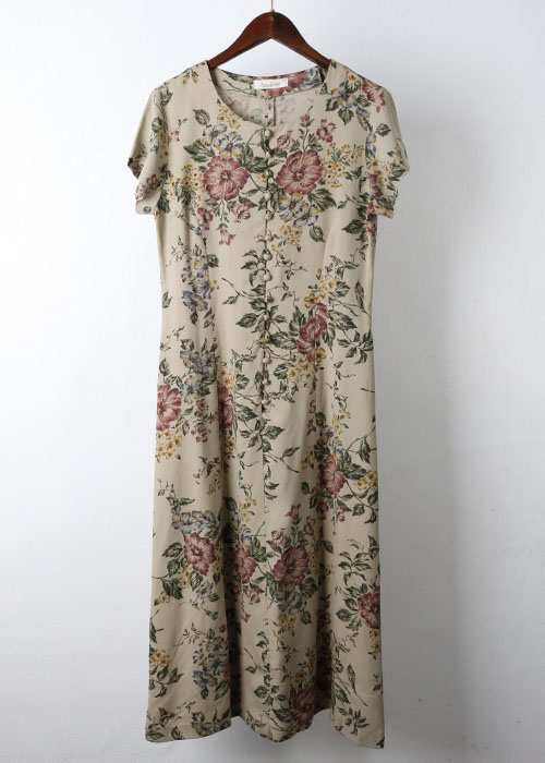 floral silk dress