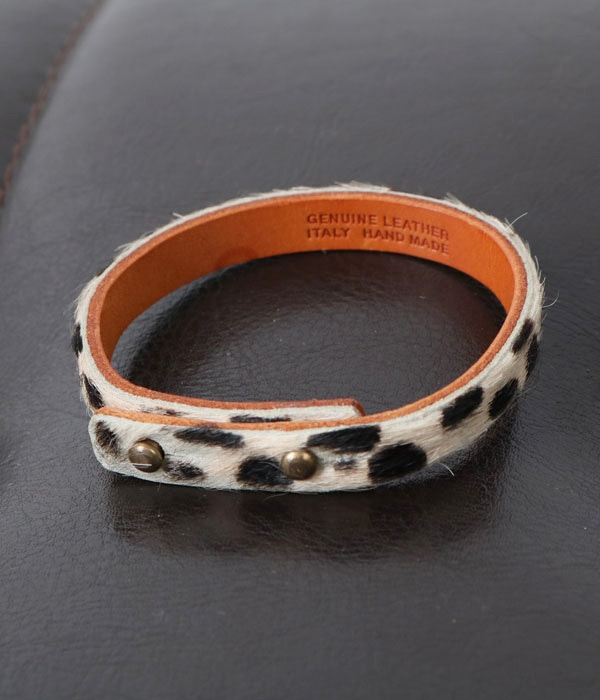 ITALY HAND MADE leather bracelet