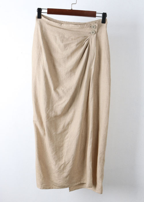 MARELLA linen wrap skirt