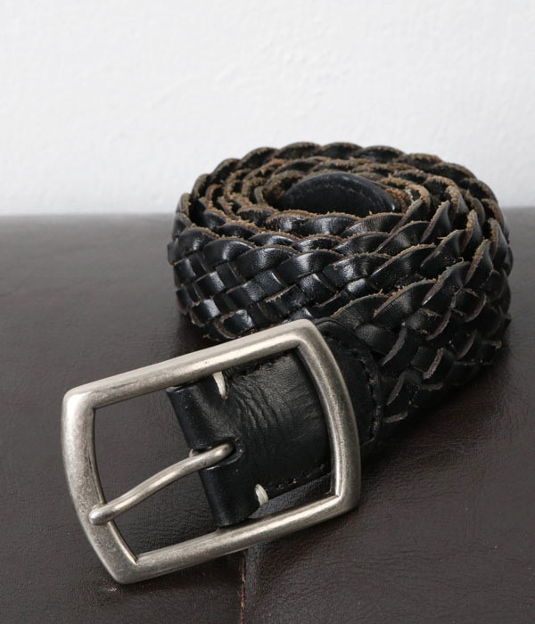 vtg weaving leather belt