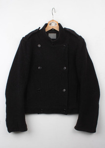 theory double button wool jacket