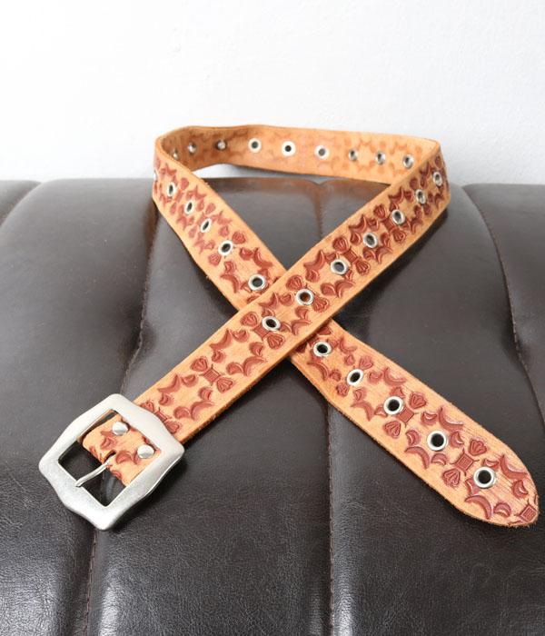 SOMETHING leather belt