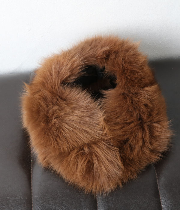 fox fur neck warmer