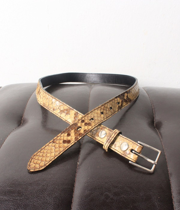 snake leather belt