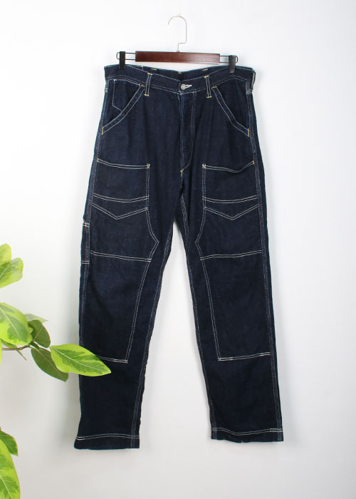 FREE WHEELERS [Union Special Overalls]  double knee denim(33)