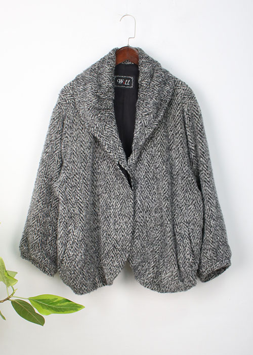 over size wool jacket