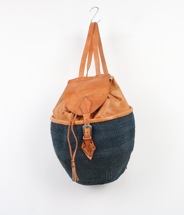 hemp+leather backpack