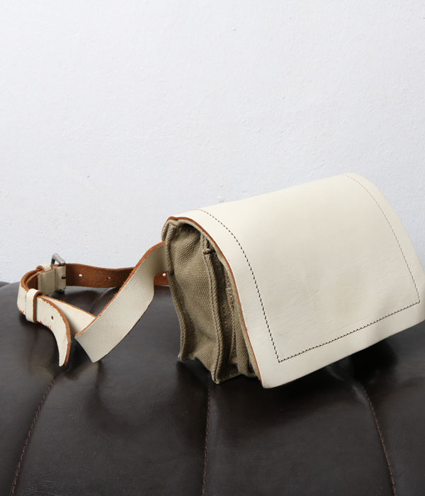 Paquet waist bag (canvas+leather)